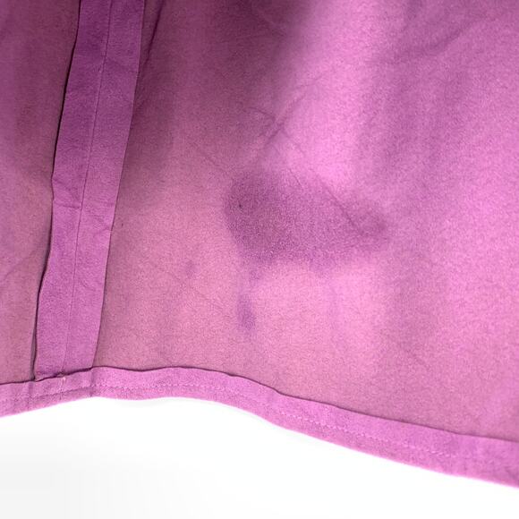 Vintage Faux Suede Leather Skirt Womens Size 4 Purple Above Knee A-Line Soft - Picture 7 of 7